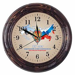 Фото настенные часы с символикой 95 лет ФСБ России